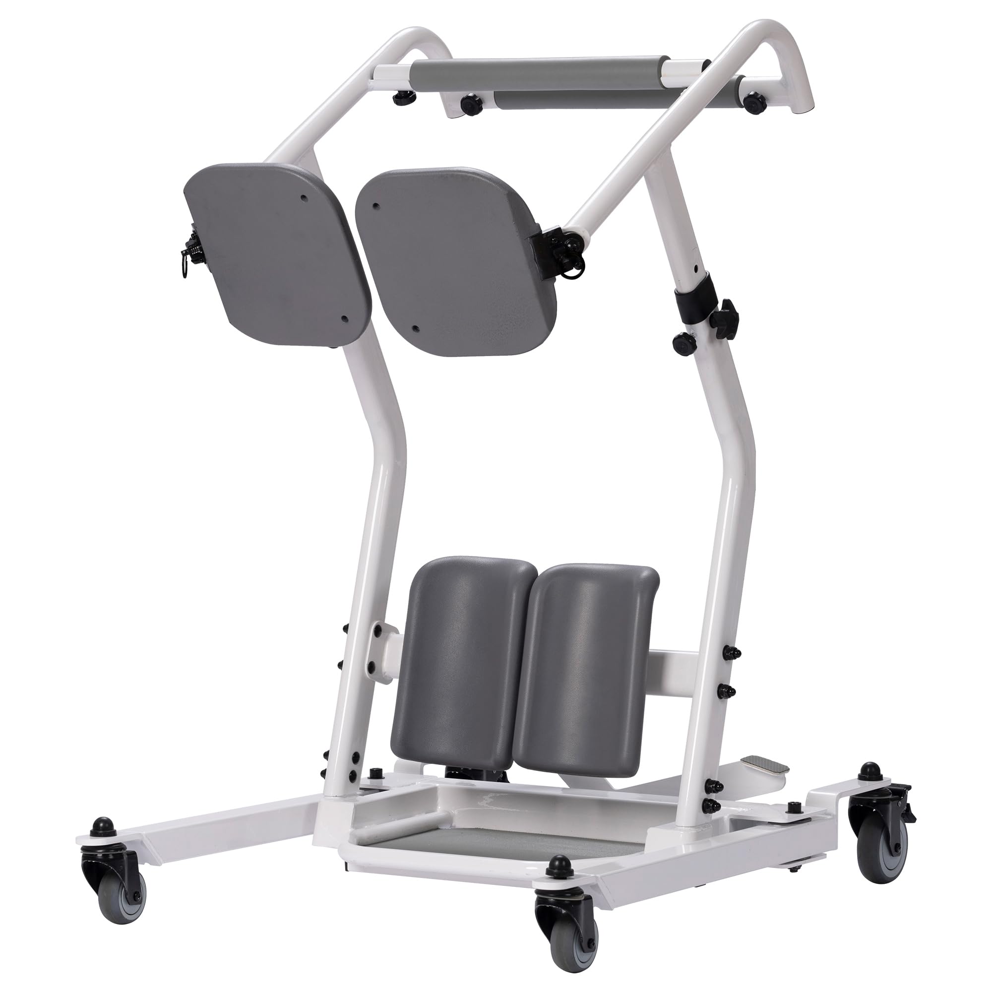 Stand Assist Patient Transport Unit, Safely Sit, Stand, Transfer & Transport, Fall Prevention Patient Transfer Lifter for Home and Facilities, Adjustable Height and Width, 400 lb Capacity.