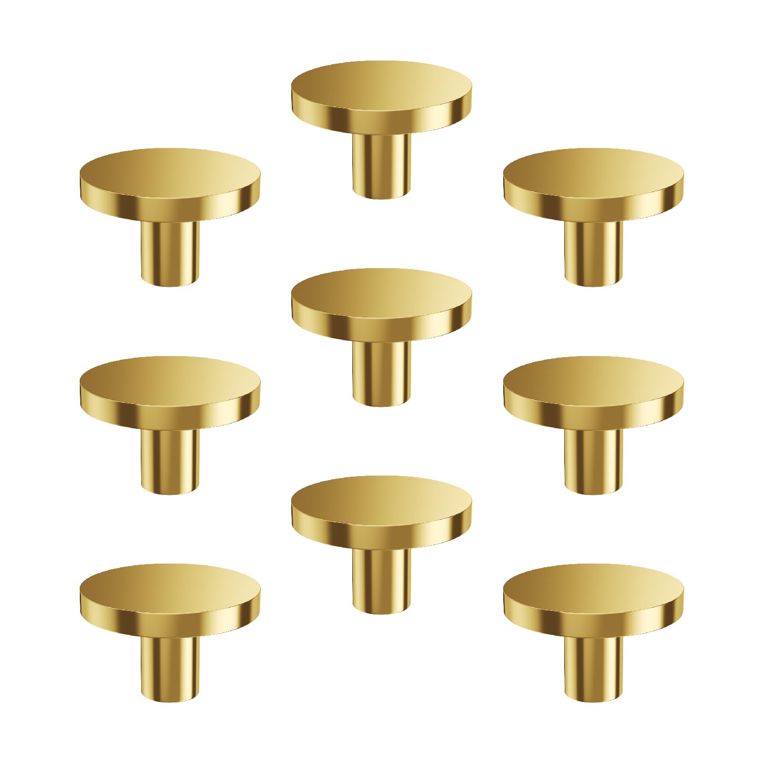 LAPO Refined Cabinet & Drawer Knobs | Stainless Steel Build | Firm Grip & Easy Pull-Push Use | Suitable for Wardrobe, Bookcase & Cupboard | Simple Screw Fit | Black Finish | Pack of 9 — Amazon image 9