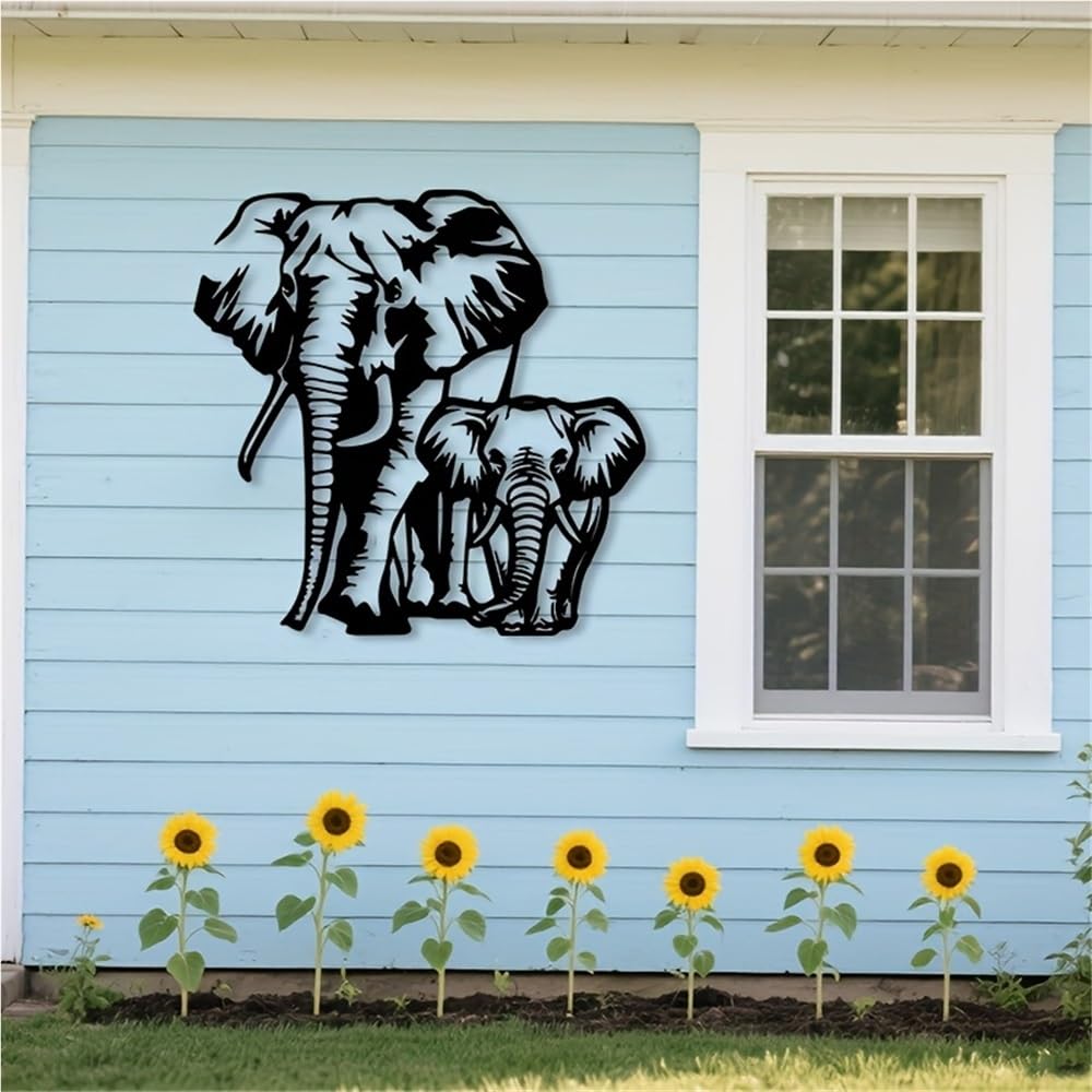 Éléphant en métal art contemporain pour sublimer le salon