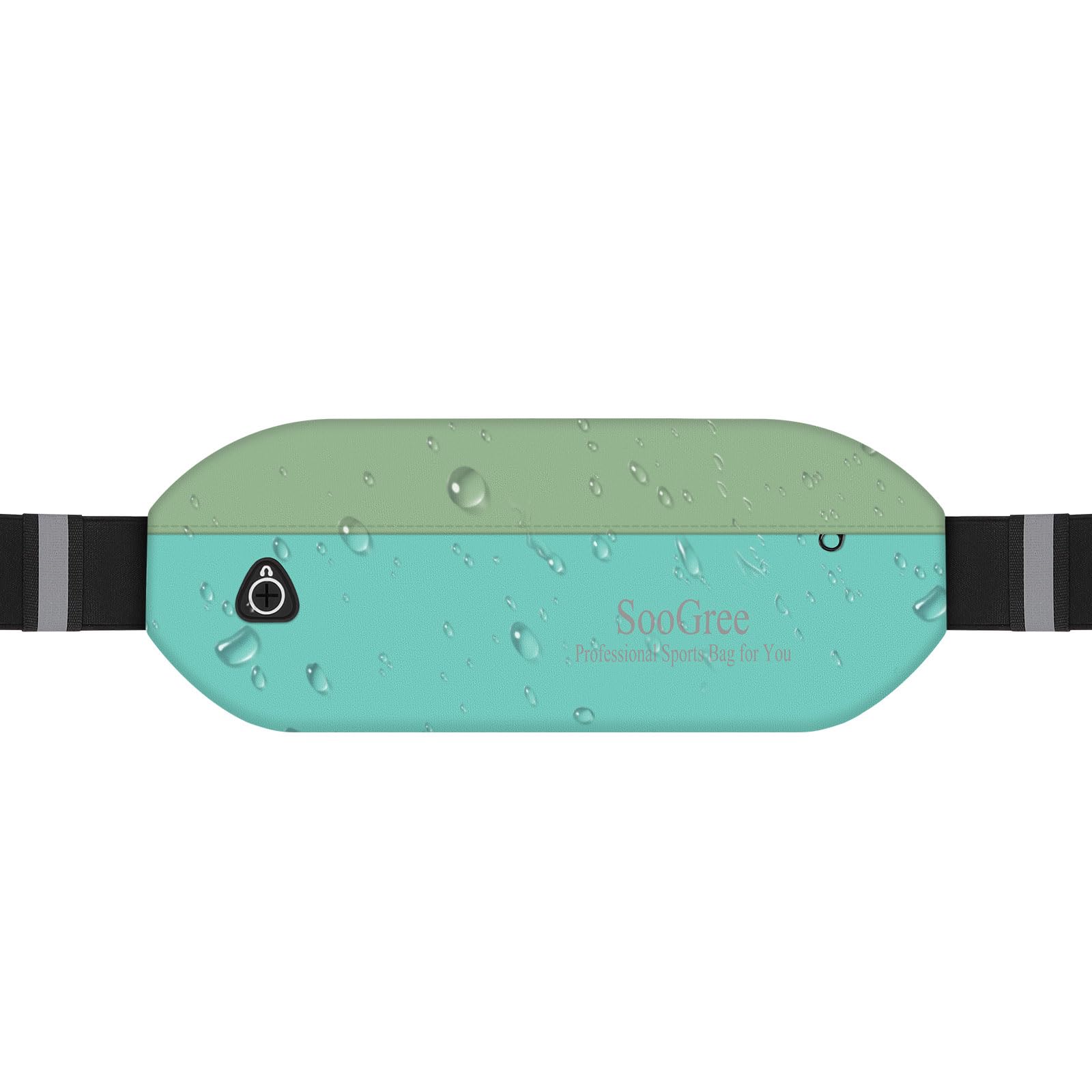 SooGree Slim Fanny Packs for Women Men,Waterproof Waist Pack with Reflective Strip Adjustable Strap,Running Belt for Sports Workout Cycling Hiking,