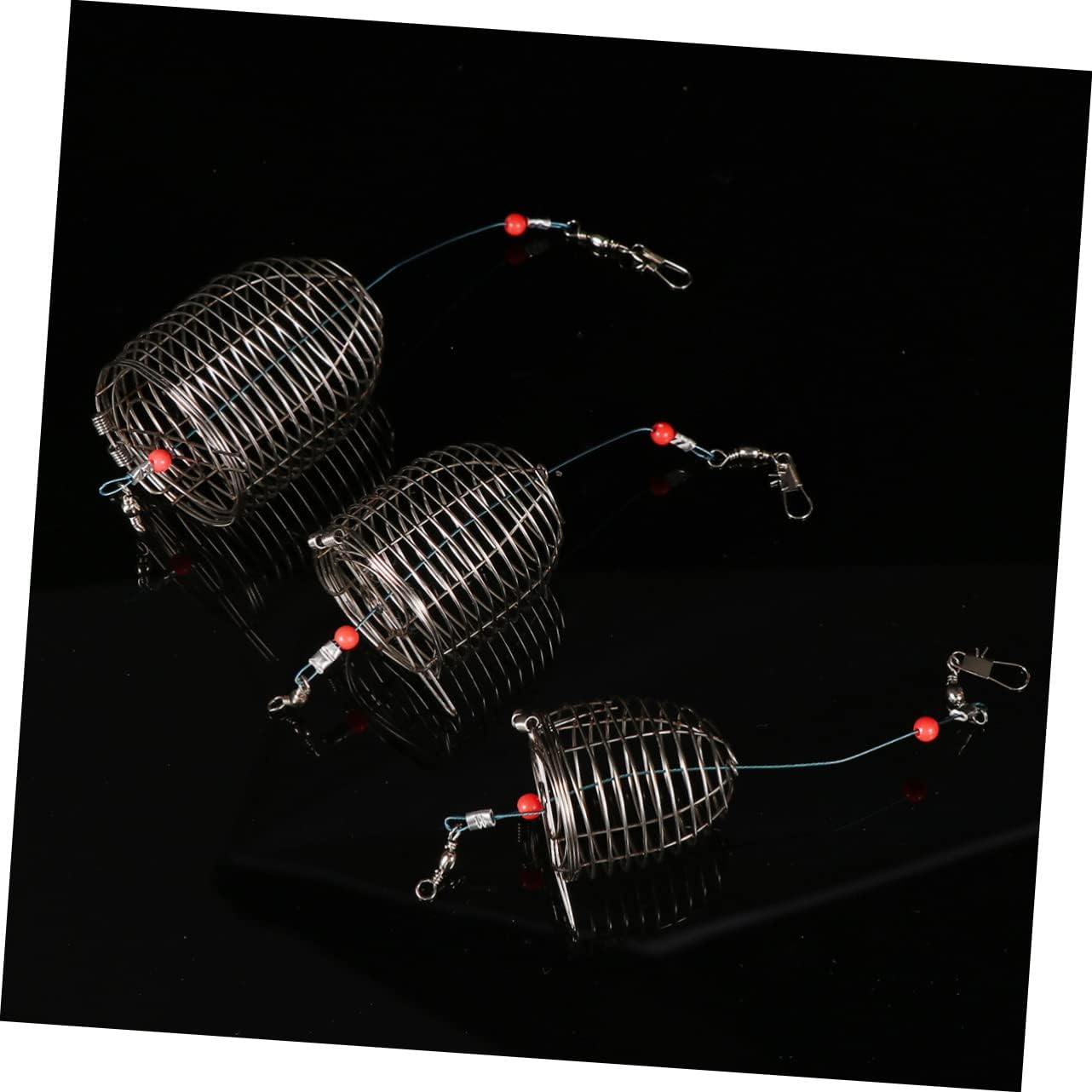 BESPORTBLE 10 Pcs Fishing Basket Fishing Equipment Minnow Net Auto Feeder Fishing Cage Crab Traps Fishing Basket