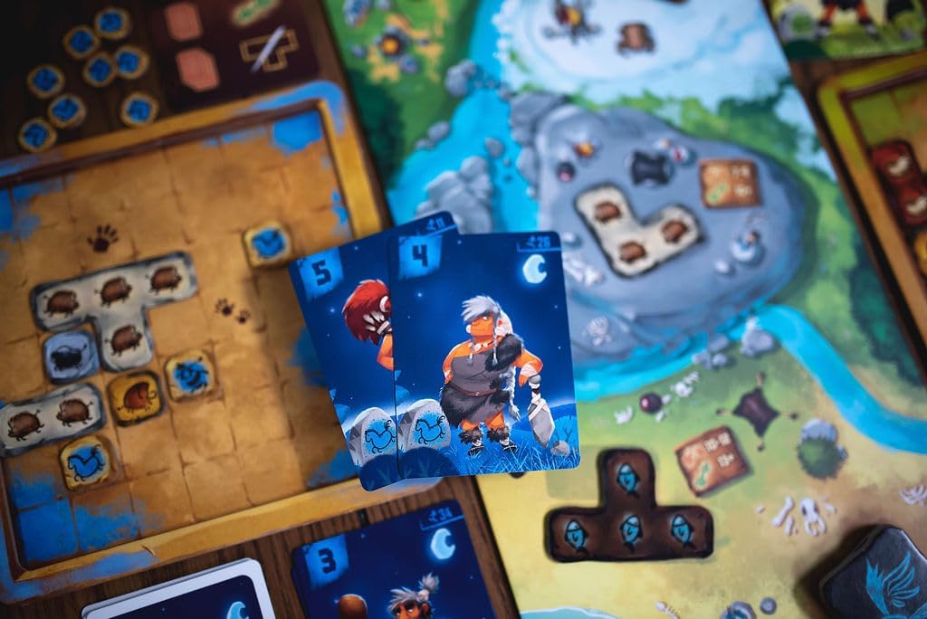 25th Century Games Prehistories, A Family Board Game for 2 to 5 Players, Go on Adventures and Paint Your Cave
