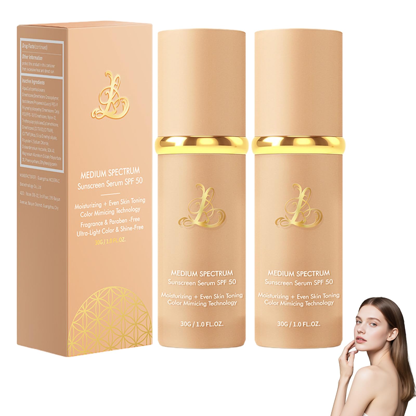 Infinite Love Maquillaje, 4 en 1 Base De Maquillaje Antiedad, Base De Maquillaje Que Cambia De Color SPF 50, Antiedad Hidratante, HidratacióN Duradera Para Corrector (1) — view 7