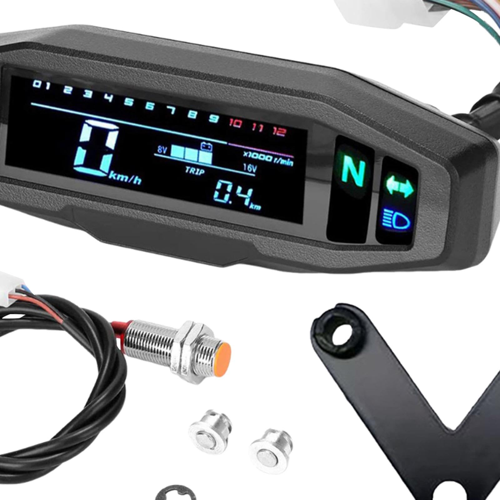 Motorbike Odometer Universal LCD Speedometer for Accessory Repair Parts-image-30