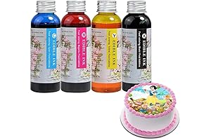 4 Colors Edible Food Icing inks Refillable for Canon PGI-250 Print on Cake