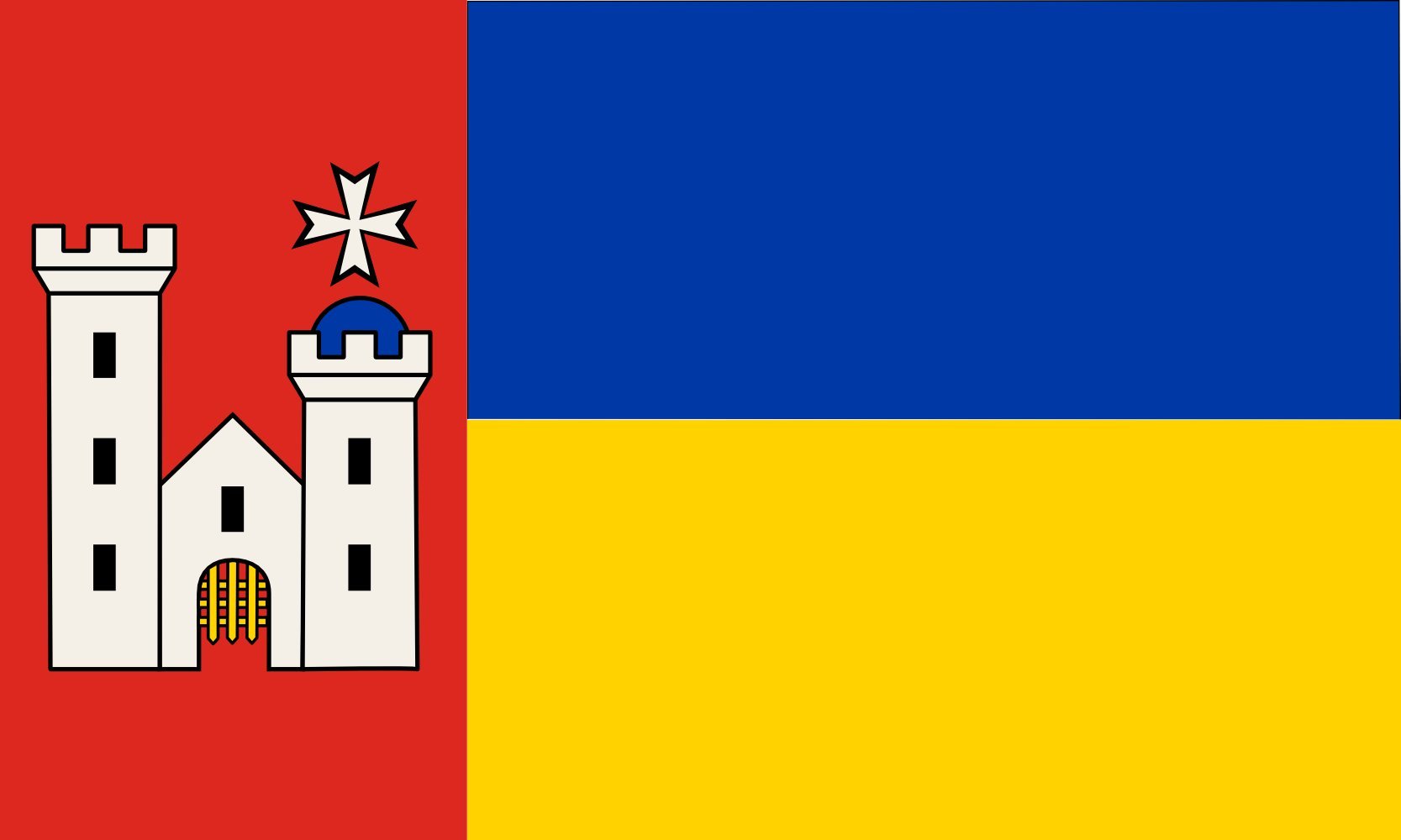 Drapeau Large Wiehl pour décorer vos événements de mairie