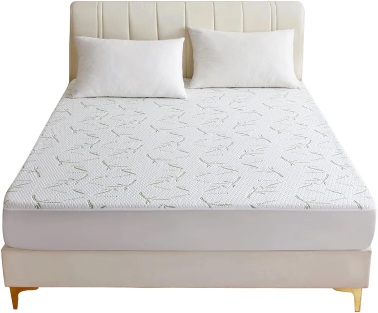 マットレスプロテクターカバー, 通気性 の寝室用マットレス保護カバー, 肌に優しい快乾防ダニ寝具 家庭・寮・ホテル・レンタルビジネス