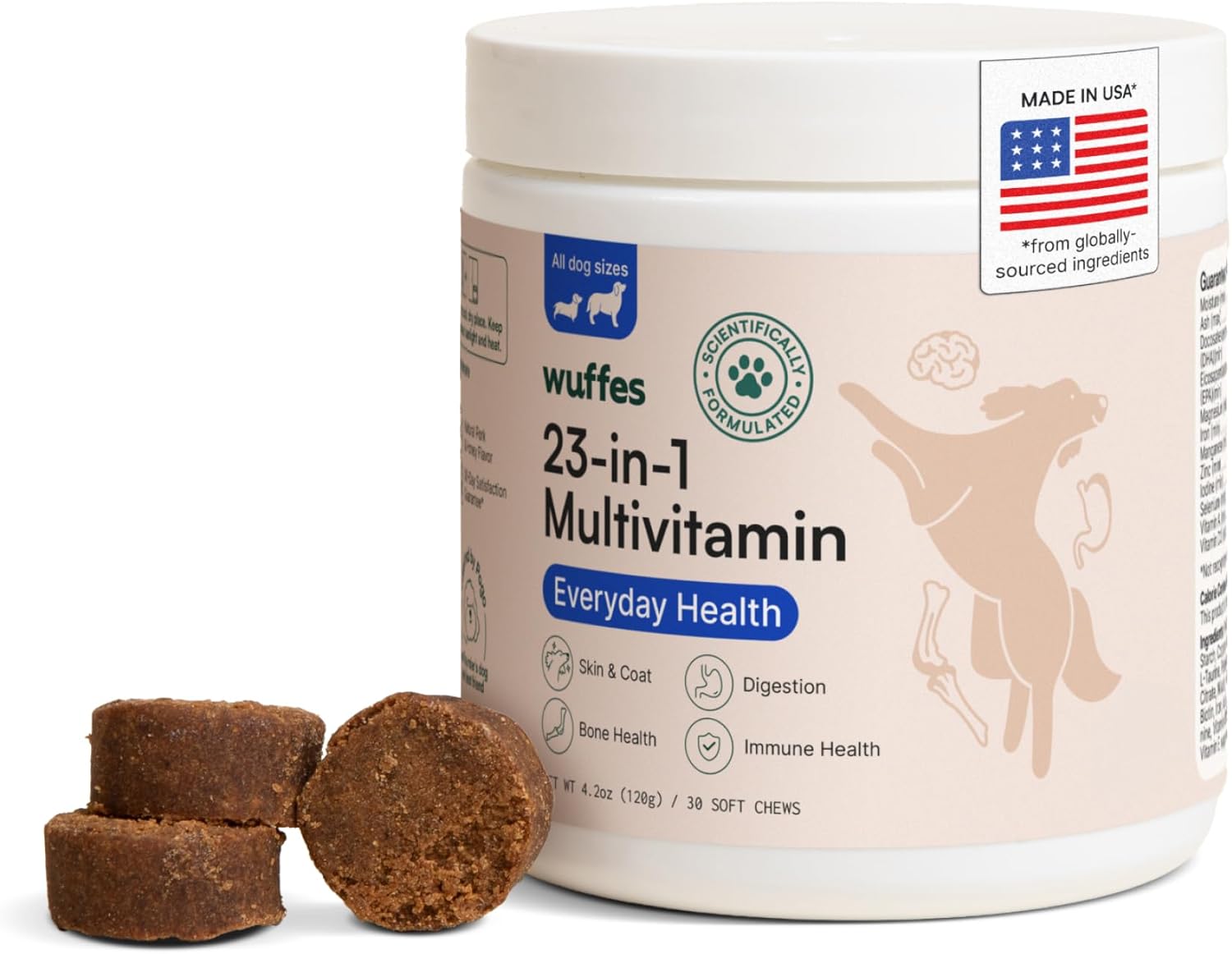 Wuffes 23-in-1 Dog Multivitamin Supplement for Hip...