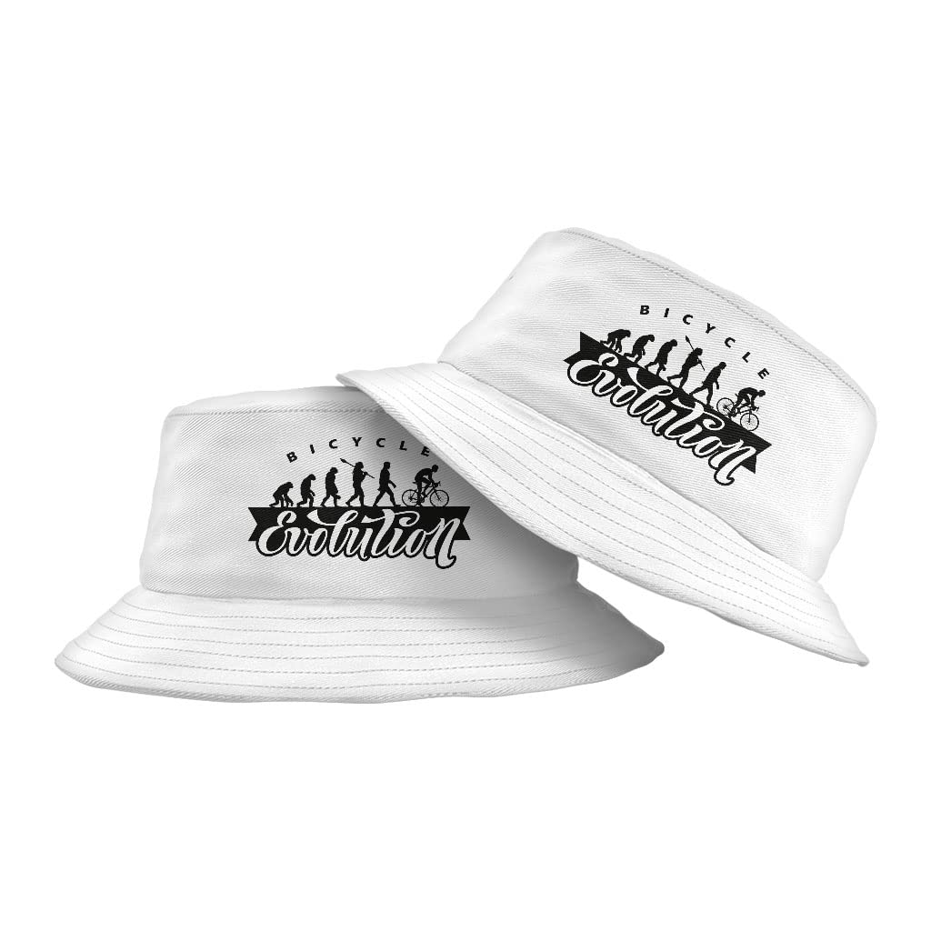 Bicycle Evolution Bucket Hat - Biking Hat - Biker Bucket Hat