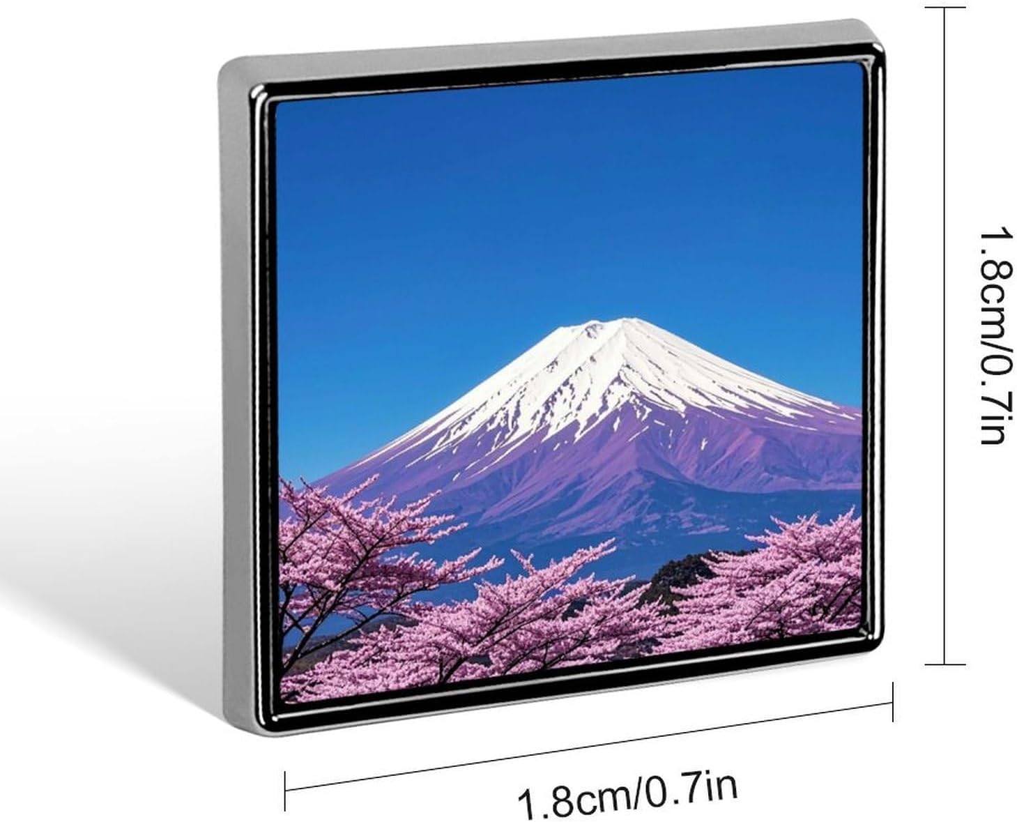 Purple Mount Fuji Brooch Pins Lapel Pins for Men Women Badge Button Cover Decorative Jewelry Charms for Hats Bags Backpacks Suits Shirts Scarves Clothing Accessories Banquet Wedding Gift image 2