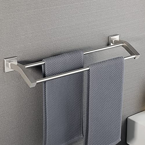 Alise 25-Inch Double Bath Towel Bar/Rail Towel Rack For Bathroom Wall Mount Towel Holder Heavy Duty Towel Hanging Rod,Sus304 Stainless Steel Brushed Nickel Gk9009 #TOP6