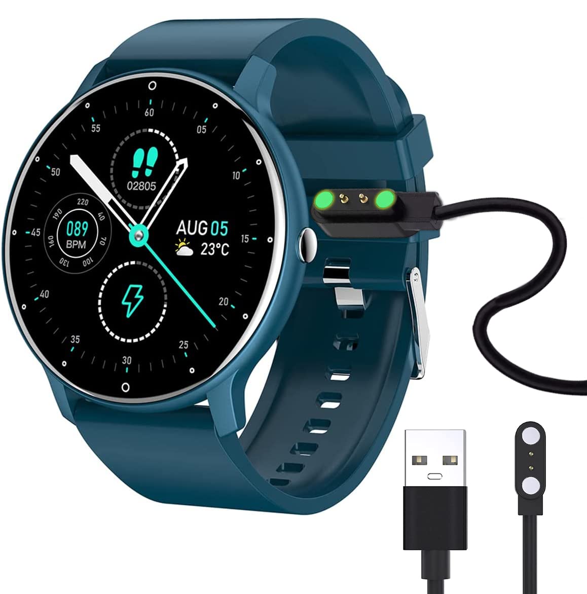 Vayrus Cable USB Cargador universal Para Smartwatch de 2 pines