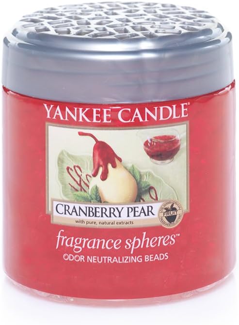 Yankee Candle Cranberry Pear Fragrance Spheres Odour Neutralizing Beads, Red, 7 x 7 x 7.9 cm