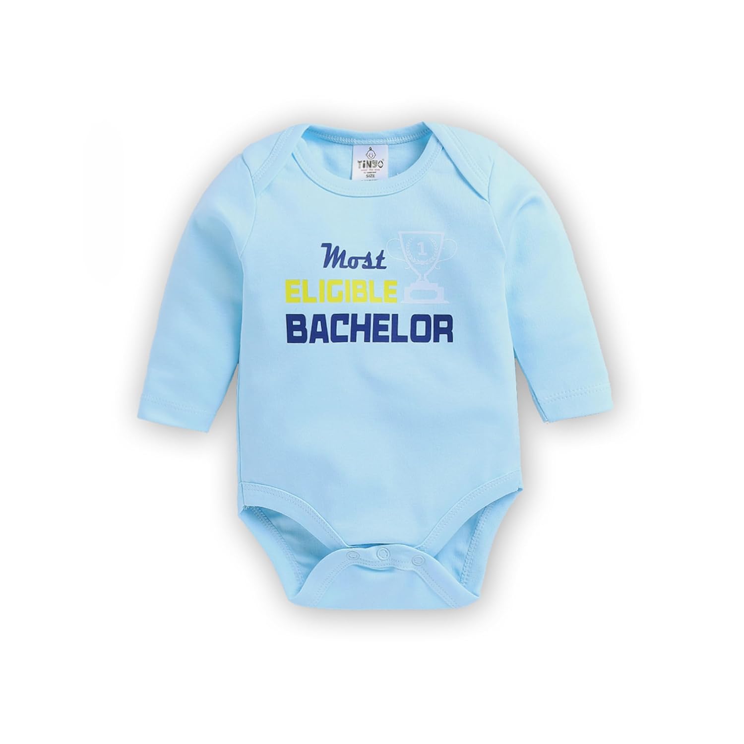 TINYO Boy's Letter Print Regular Fit Bodysuit for Baby Kids 3 61A++QNKm0L. SL1500