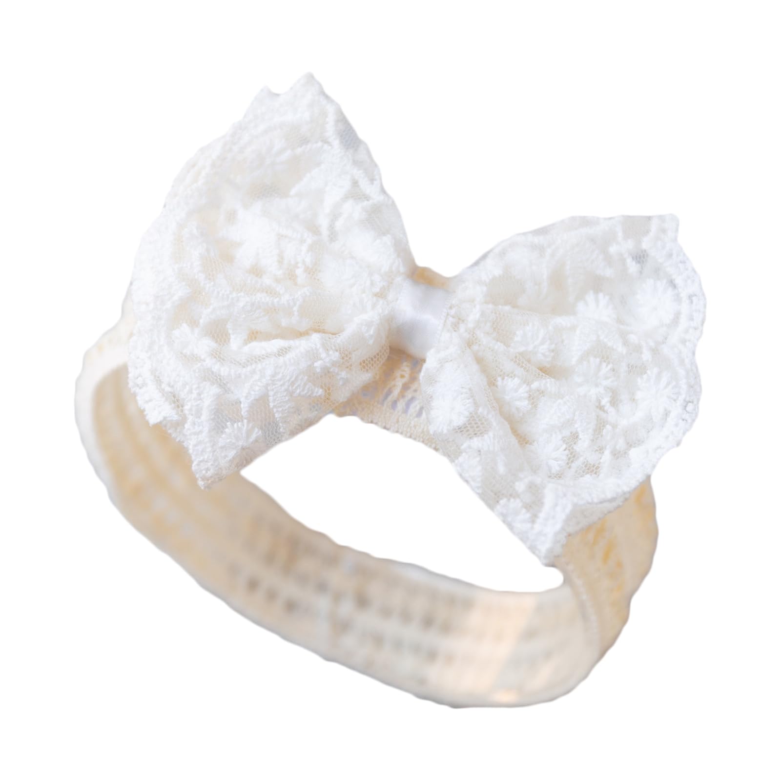 Big Bow Headband For Baby Girls Lace Bowknot Hairband Elegant Wide Headband Photo Hair Accessories Stretchy Headdress