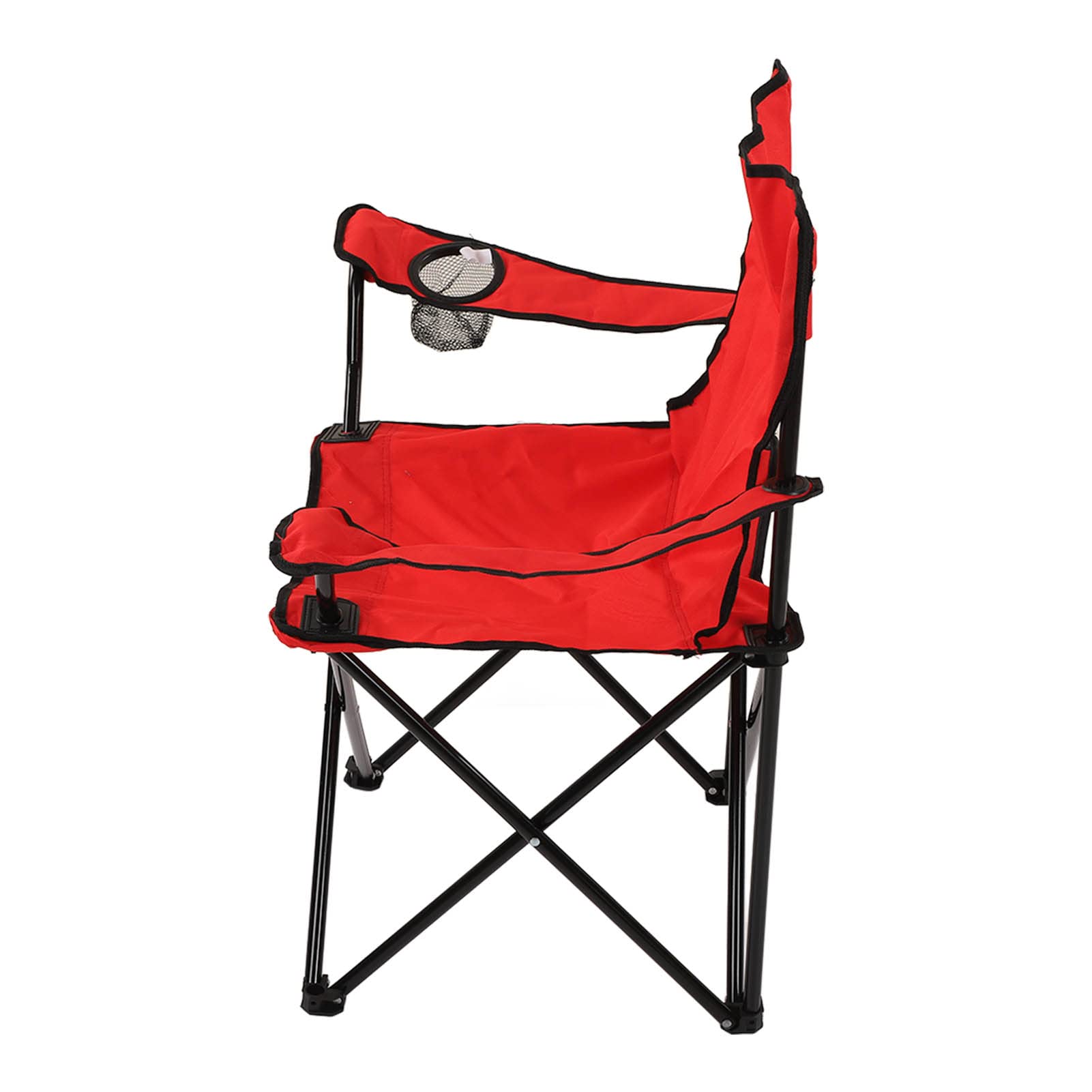 Chaise pliante de camping confortable Naroote rouge solide pour le plein air
