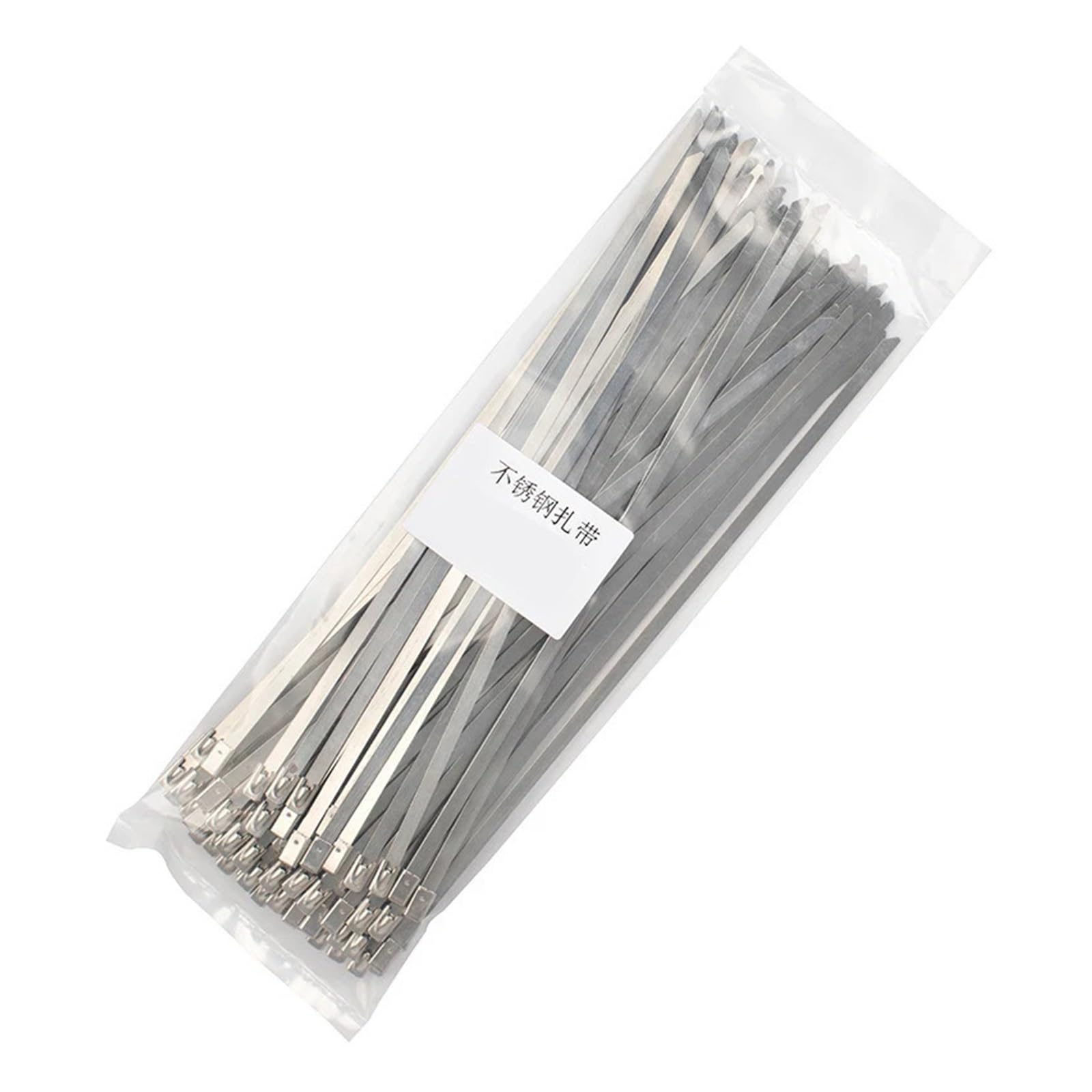 Bridas for cables de acero inoxidable 316, 100 Uds., 4,6mm, Cable autoblocante de Metal, brida con cremallera, longitud de 100-1000mm(800mm (31.50inch))