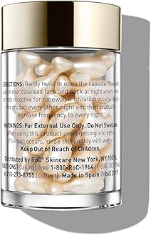 RoC - Retinol Correxion Line Smoothing Night Serum Capsules - Daily Anti-Wrinkle & Anti-Aging Treatment - Visibly Reduces Fine Lines & Wrinkles - Overnight Skincare - 10 Capsules