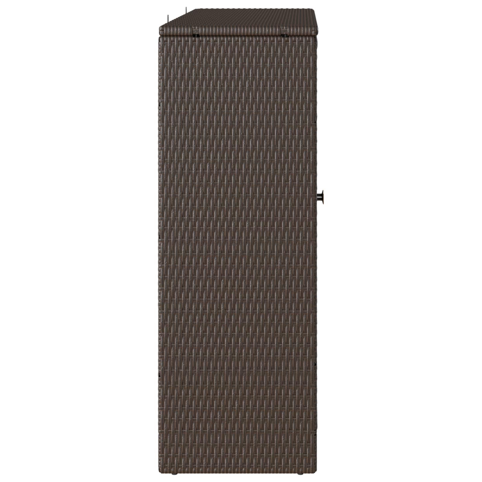 vidaXL Armoire de Rangement avec Porte Marron 100 x 36 x 102 cm Rotin, Rangement élégant pour Le Salon, Meuble en rotin Pratique, Organisateur Moderne pour Vos espaces intérieurs