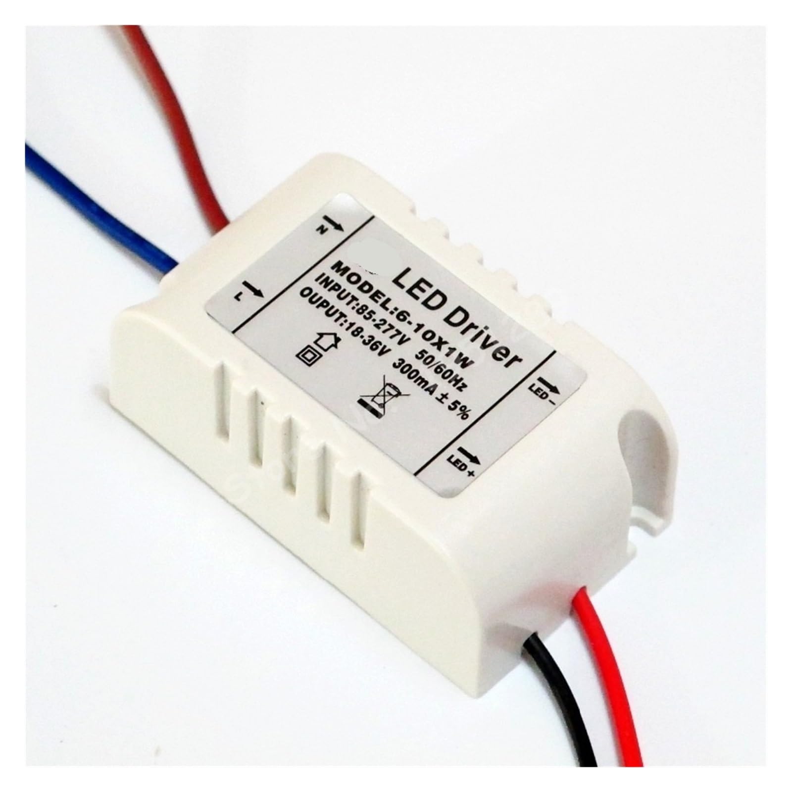 Controlador LED Aislado 300mA 10W multi-voltaje para fuentes de alimentación de luces LED