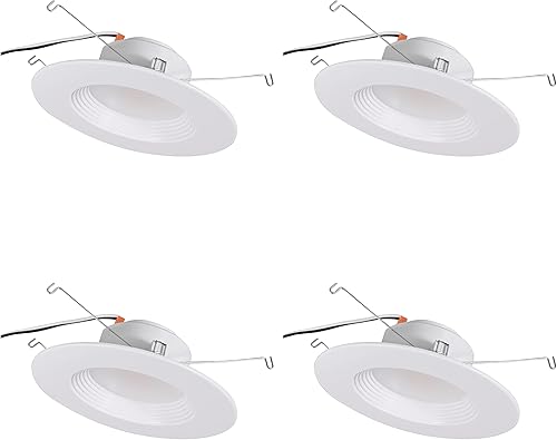 Vista 61 de Sylvania - Kit de luz empotrable de 5 pulgadas/6 pulgadas con tecnología LightSHIELD, LED germicida, 9 W = 65 W, 700 lúmenes, 5 CCT selección