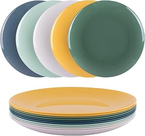Lot De 6 Assiettes En Plastique Réutilisables Zuvo 15,2 Cm - Incassables Micro-ondes