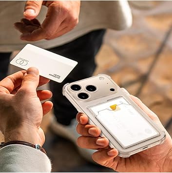 Apple iPhone 17 Pro Kapak Kamera Korumalı Kartlıklı Darbe Emici Özellikli Şeffaf Silikon Kılıf