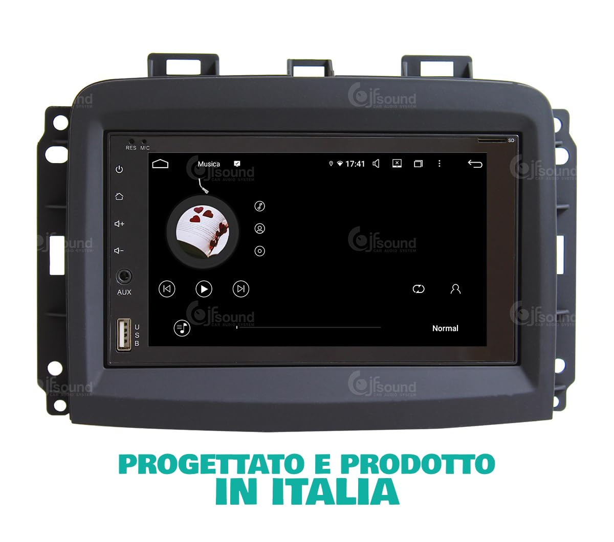 JF Sound Autoradio Android Per Fiat 500L Restyling (dal 2017) – JF-227-X9C-FL, 6.2” HD, CarPlay Wireless, DAB+, GPS, 4/64 GB, Prodotto In Italia