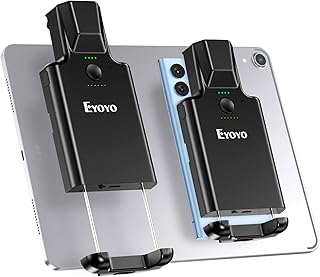 Eyoyo 2D Bluetooth Barcode Scanner Compatible with iPad, Tablet, iPhone, Android Phone, 3000mAh Rechargeable Battery, Portable Wireless 1D QR UPC Bar Code Reader for Library Book Warehouse Inventory