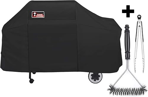 Kingkong 7552 - Funda para parrillas de gas Weber Genesis, color plateado y dorado 2000-5500, negra