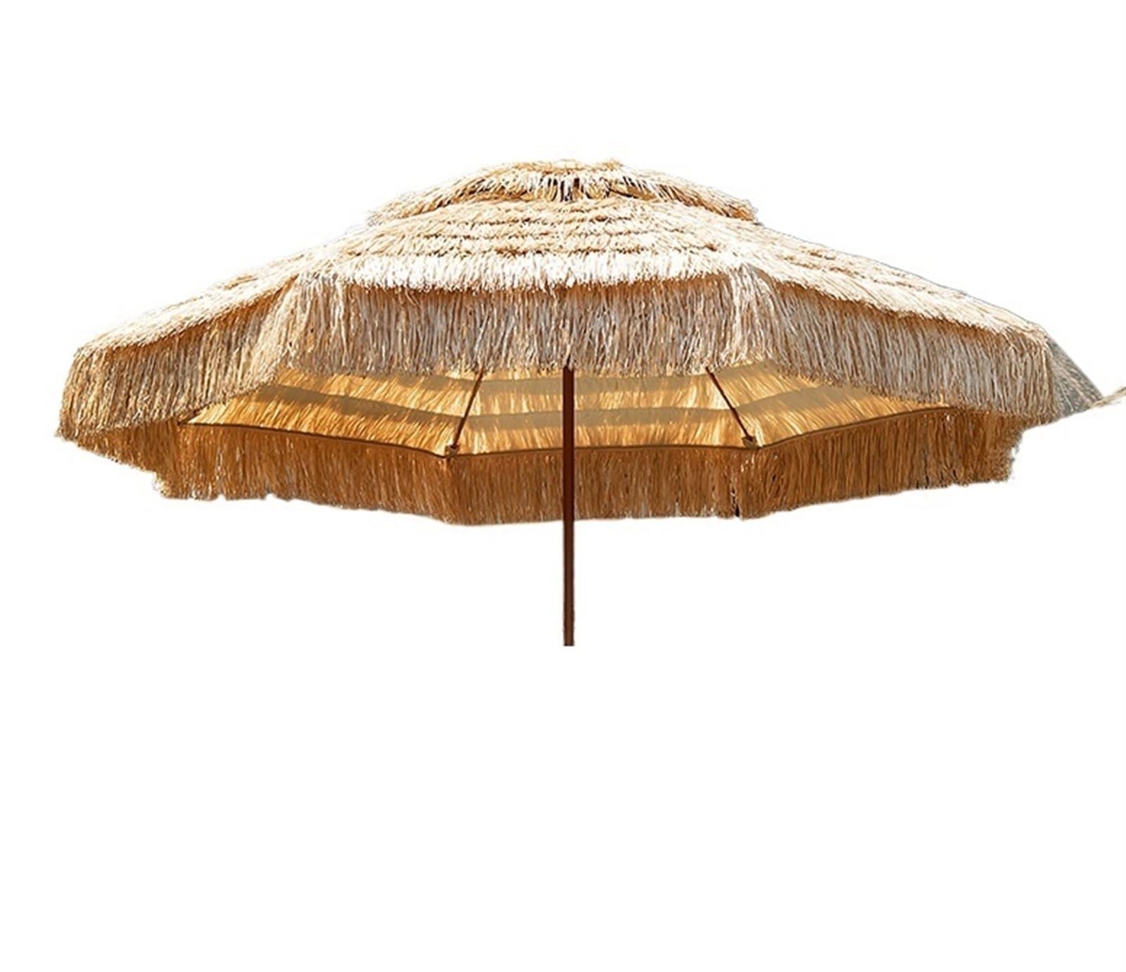 Nowoczesny Parasol Ogrodowy Parasol Plażowy Ze Strzechy Ogrodowy Przenośny Słomy Bez Podstawy Balkon Plażowy