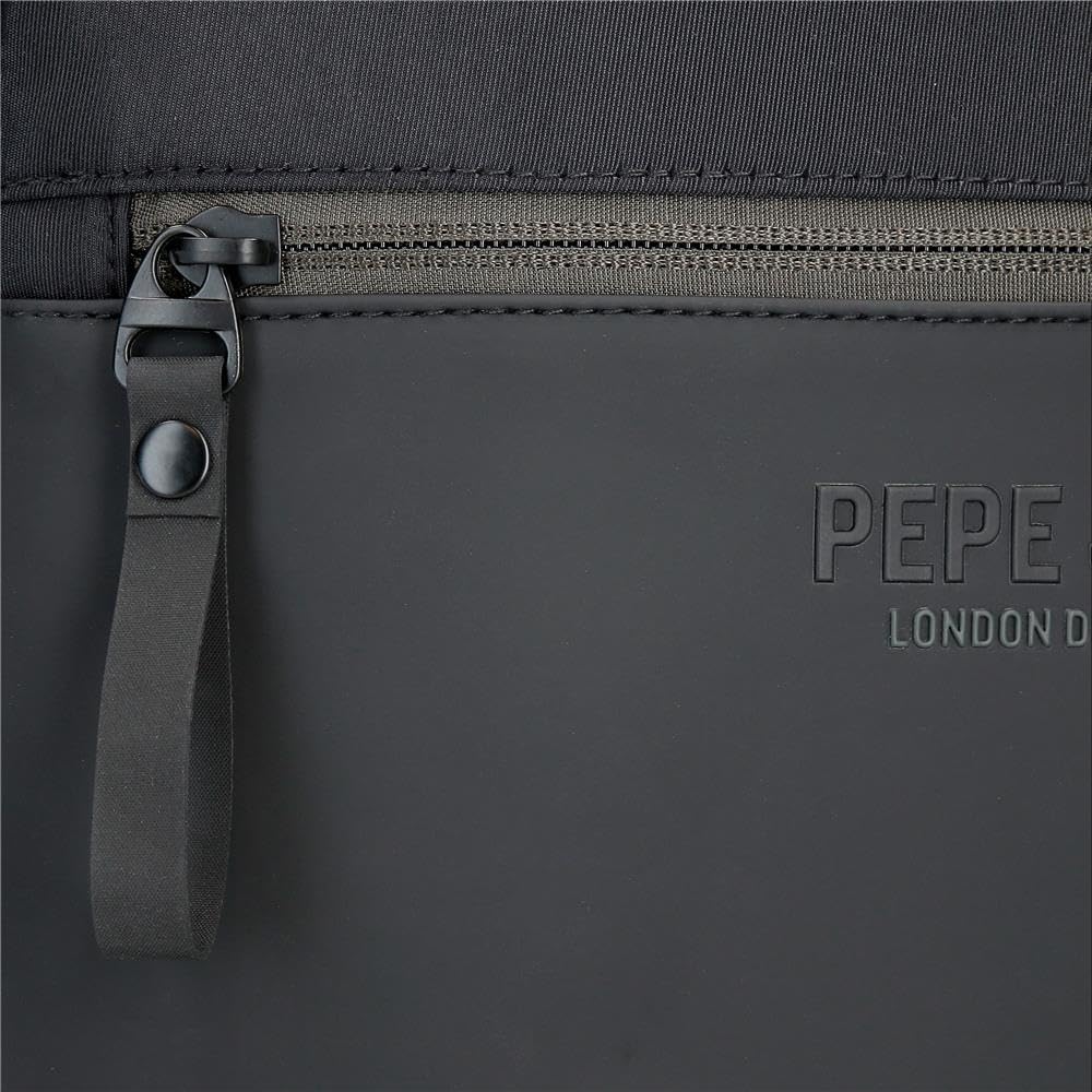 Pepe Jeans Sail up Torba na messenger Medium Czarny 17x22x6 cm Poliester i PU by Joumma Bags, Czarny (Black), Talla única, średnia torba na ramię