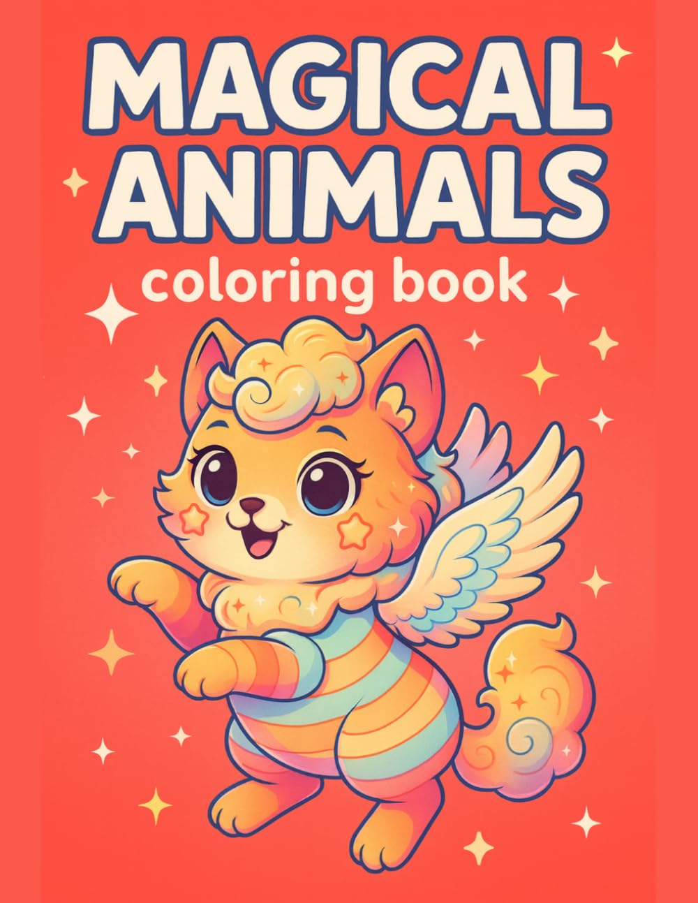 Magical Animals Coloring Book Enchanting Fantasy Creatures for Relaxing and Creative Coloring Fun: Adorable Mythical Beasts, Whimsical Nature Friends, ... Teens, and Adults Who Love Imaginative Art