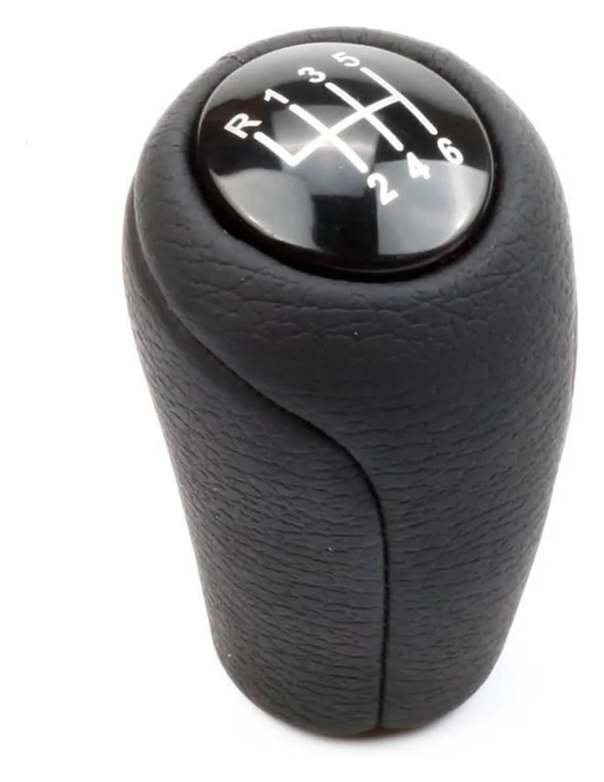Jsrvqkms One Color Car Gear Knob For Mazda 3 Bk Bl Cr Cw Ii Gh Cx-7 Er Mx-5 Nc Iii 23 Mt 5 6 Speed Gear Shift Knob Leather Shifter Lever Arm Headball(6 Speed)