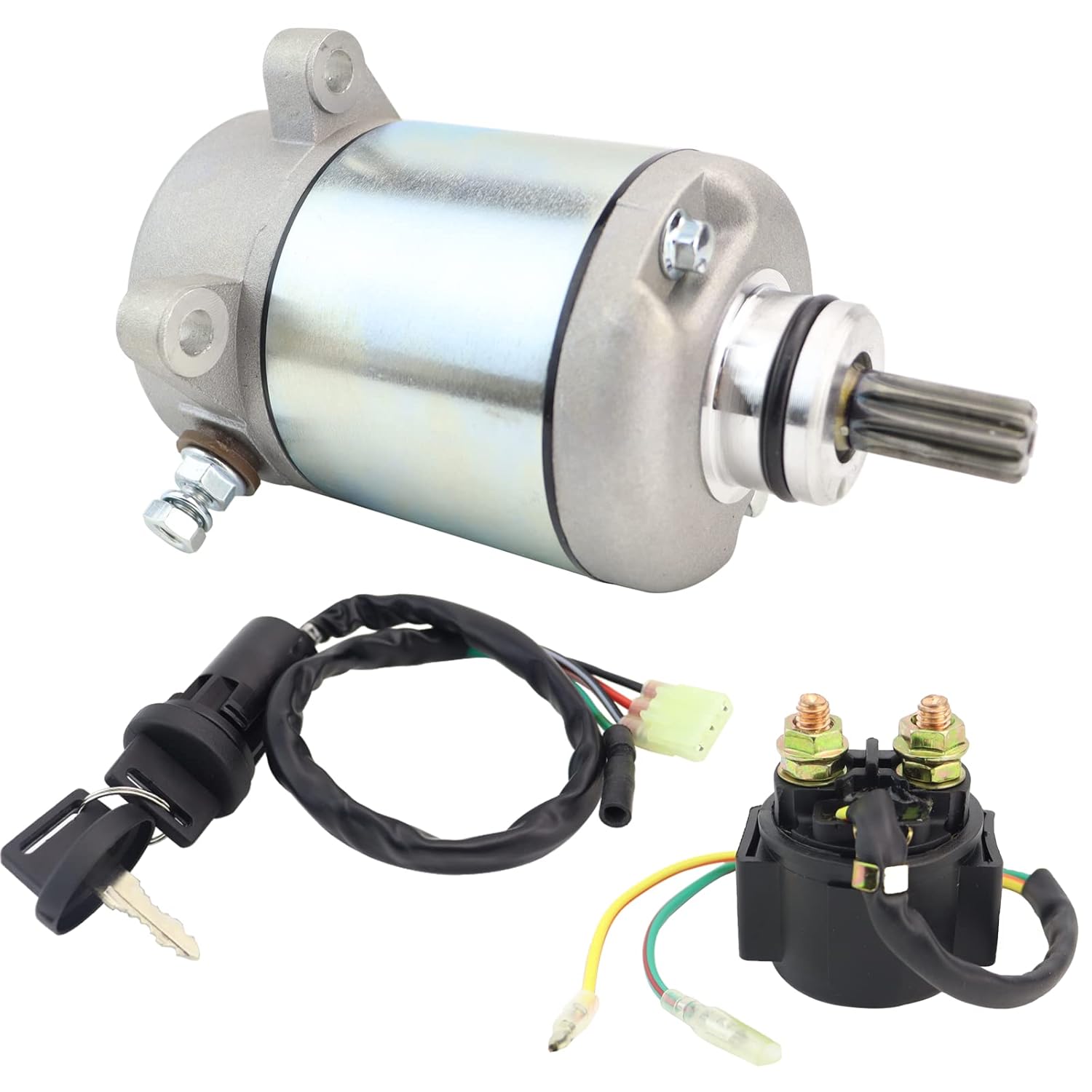 STABSOLI Starter Motor & Solenoid Relay & Ignition Switch