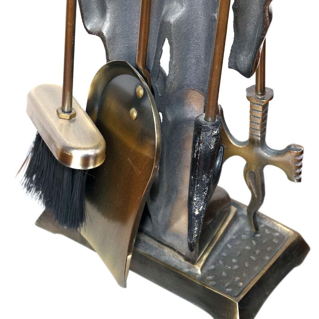 Serviteur de cheminée : pince et pelle en fer forgé - Serviteurs et accessoires