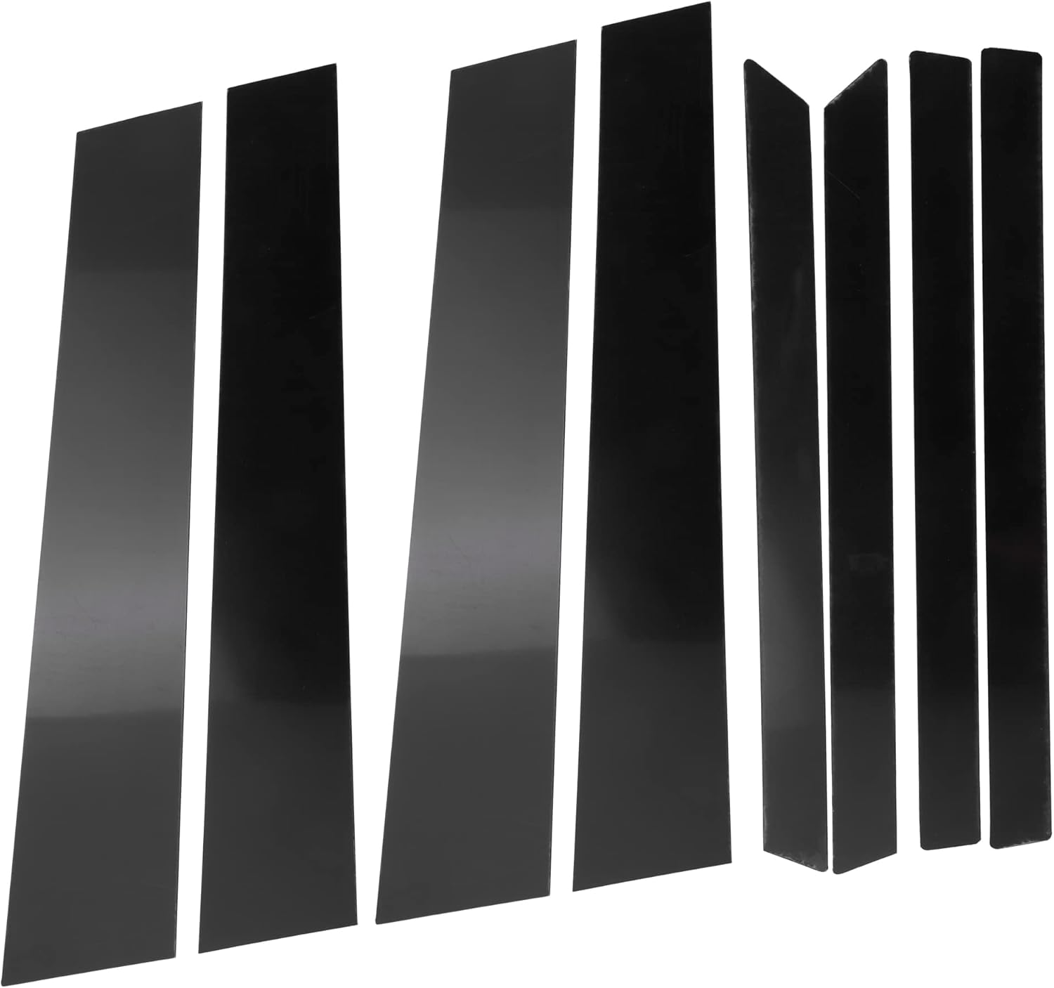 X AUTOHAUX 8 Pcs Car Pillar Post Side Door Window Cover