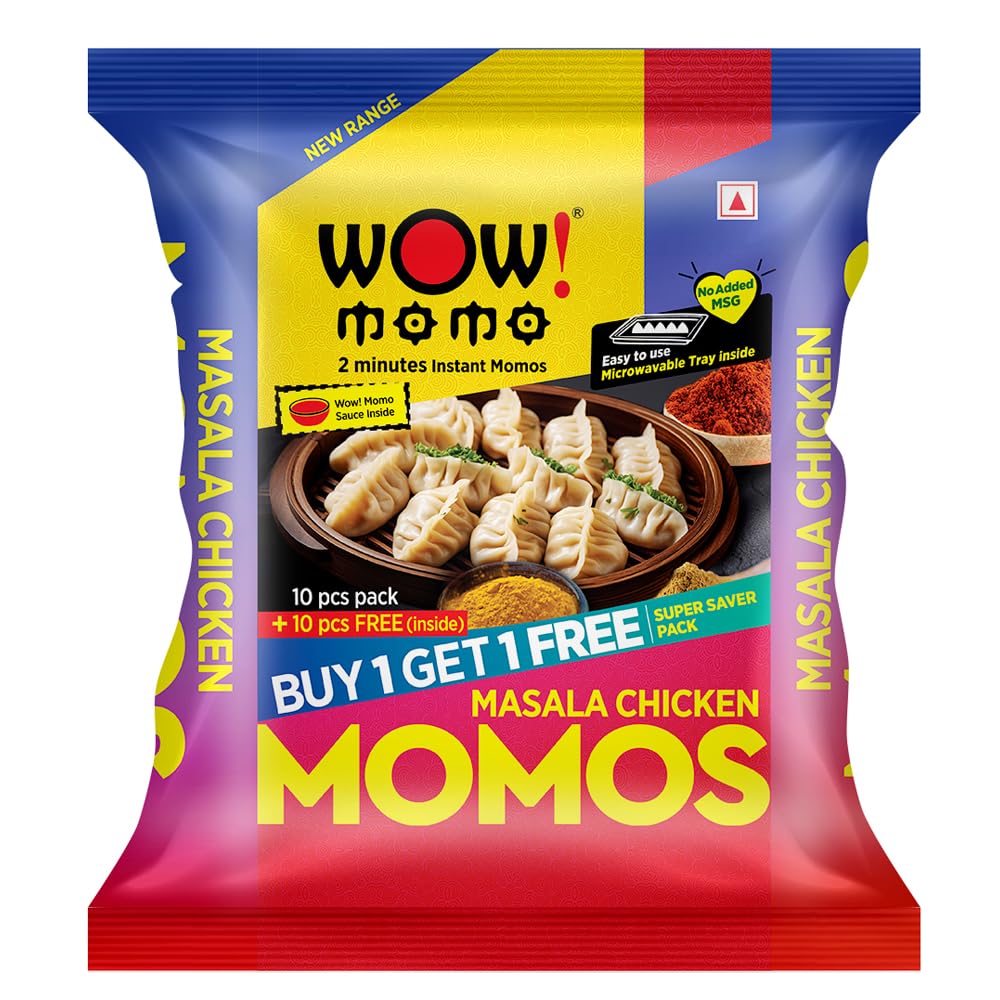 Wow Momo Masala Chicken Momos,20 Pcs