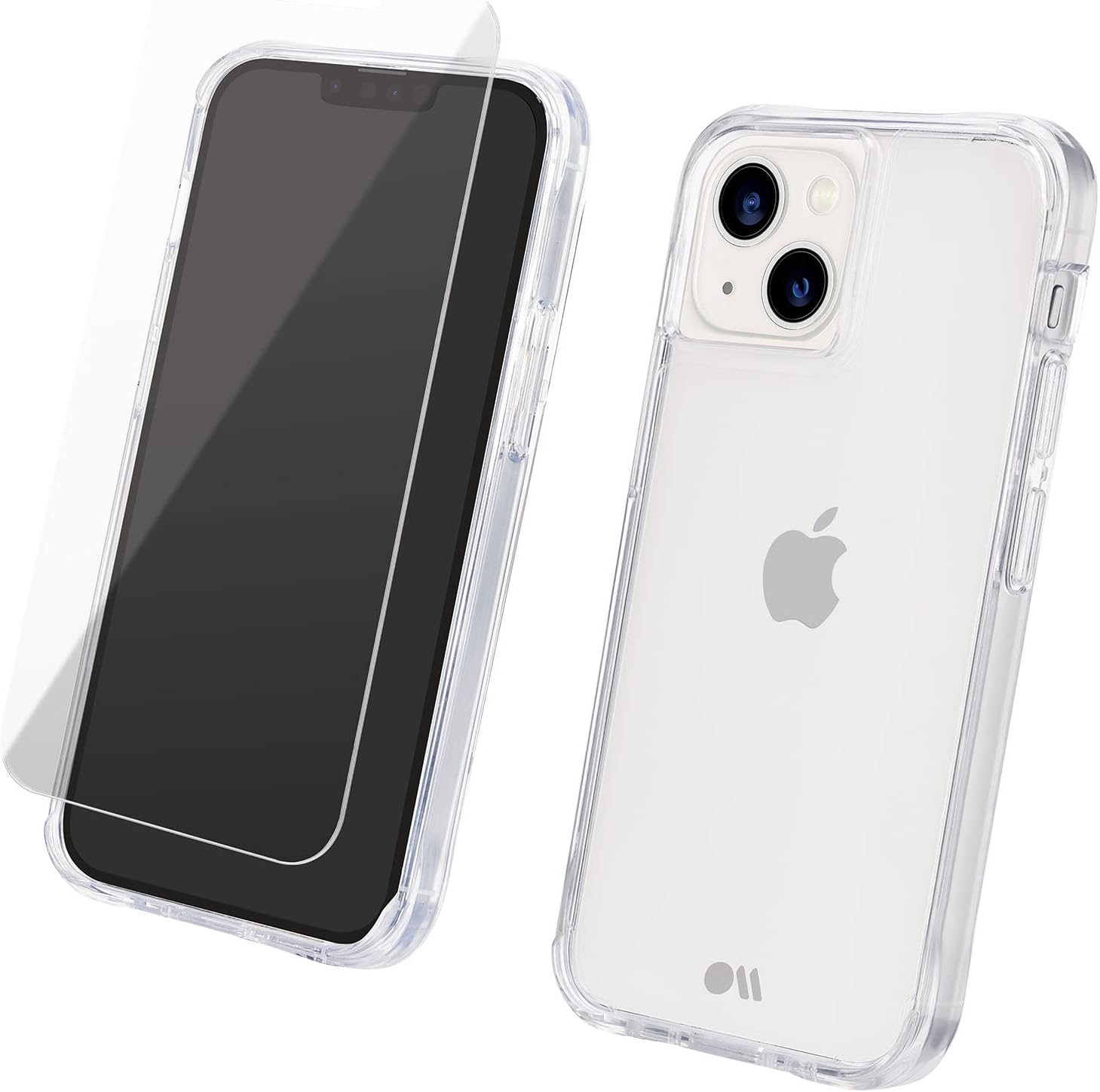 Case-Mate iPhone 13 Mini Case/iPhone 12 Mini Cover - Clear [10ft Drop Protection] [Wireless Charging Compatible] Tough Series Cover with Anti Yellowing, Anti Scratch