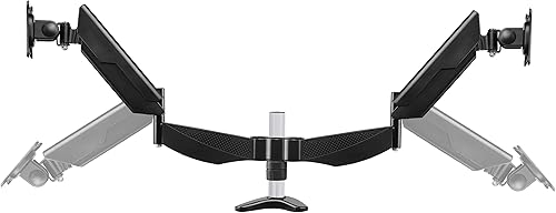 AVF Doble Cabeza GiratoriaInclinación Soporte De Monitor Dual Para Pantallas De Hasta 35" - Negro