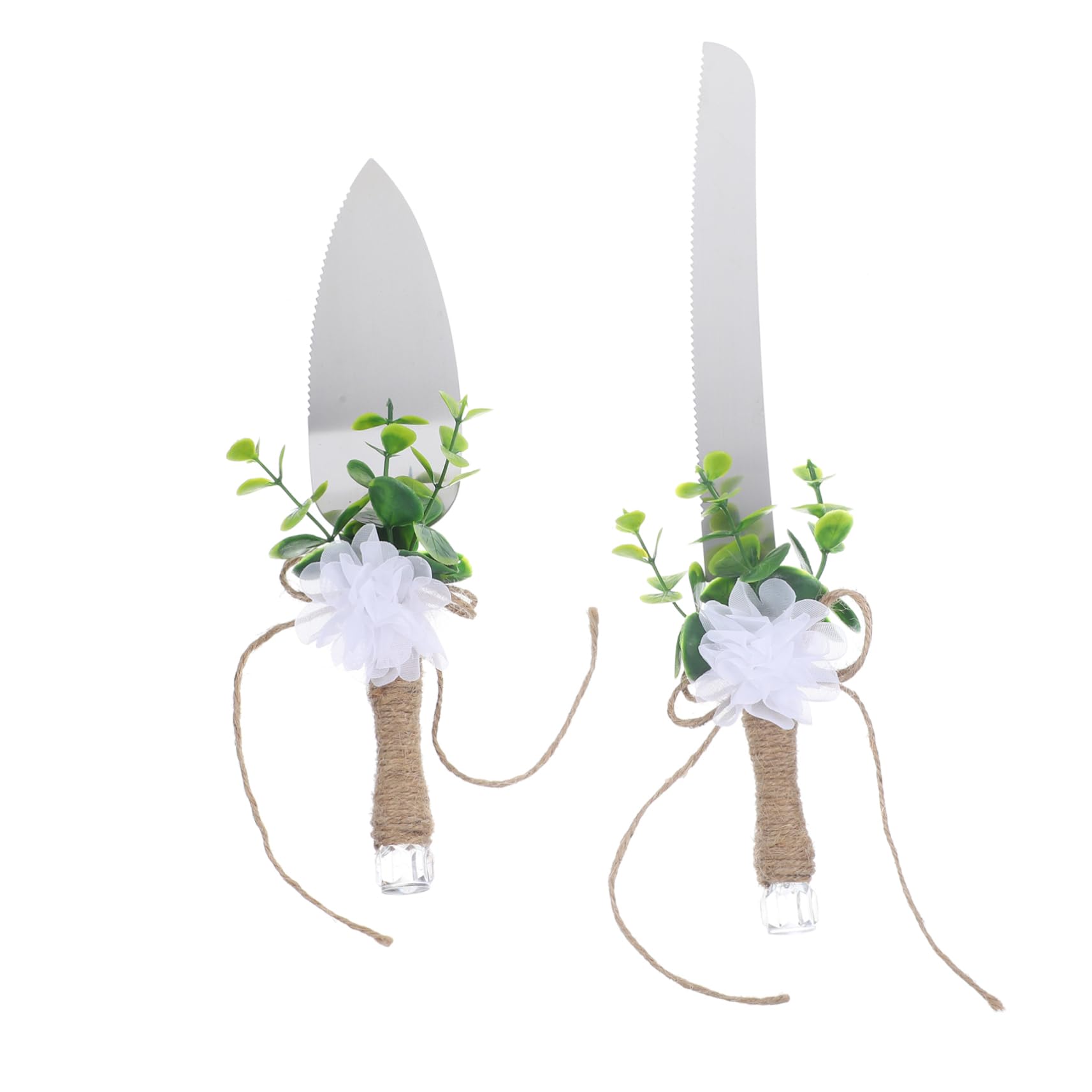 BRIGHTFUFU Stainless Steel Cake Spatula Cutter Set Multi-purpose Baking Tool for Cakes Pies Tarts and