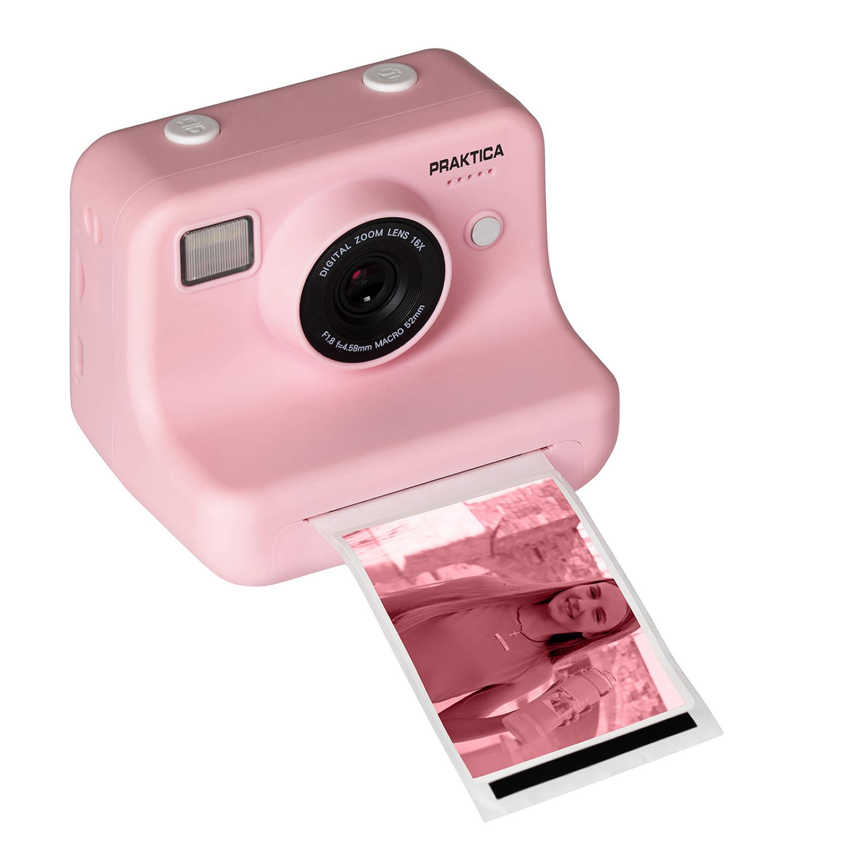 Praktica Snap & Stick Instant Print Kids Camera (Pink)