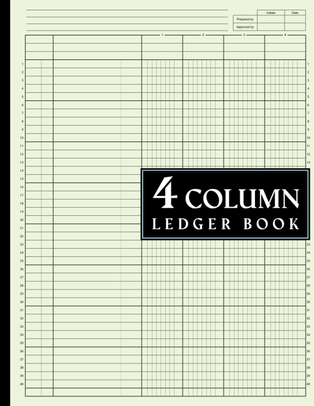 4 Column Ledger Book Large Accounting Ledger for Bookkeeping