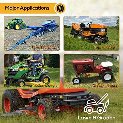 Weize 13X5.00-6 Lawn Mower Tire With Wheel And Tube, 13X5-6 Tractor Turf Tire, 3" Centered Hub, 3/4" Bushing, 300Lbs Capacity, Set Of 2 (Fit Tb30R / Pb301 / Rzt L54, Not Fit 915B. Ztr) #TOP5