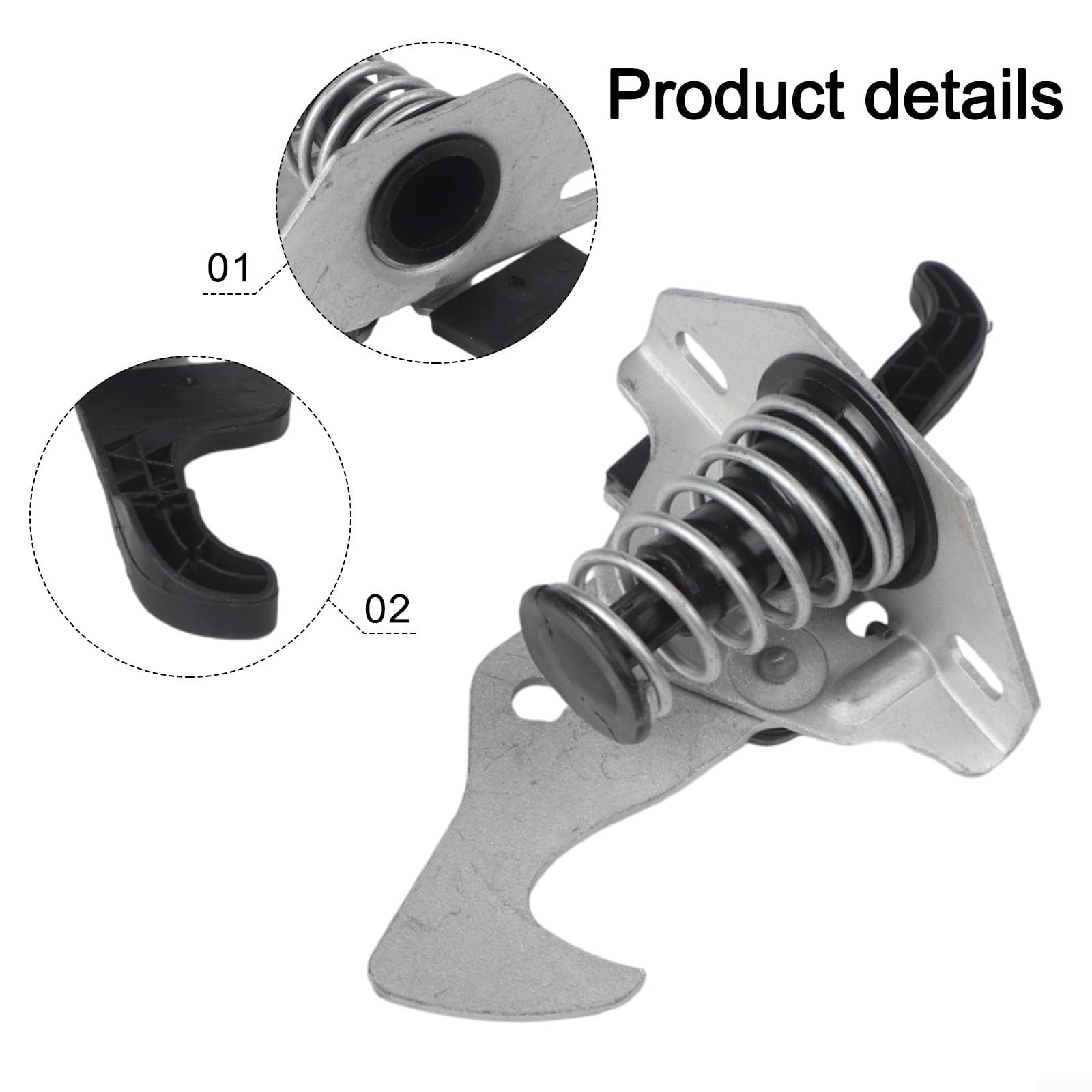 Verrou de capot pour BMW X1 E84 2008–2015 – Crochet de verrouillage de capot avant de rechange numéro de pièce 51232990367 Construction en plastique et métal