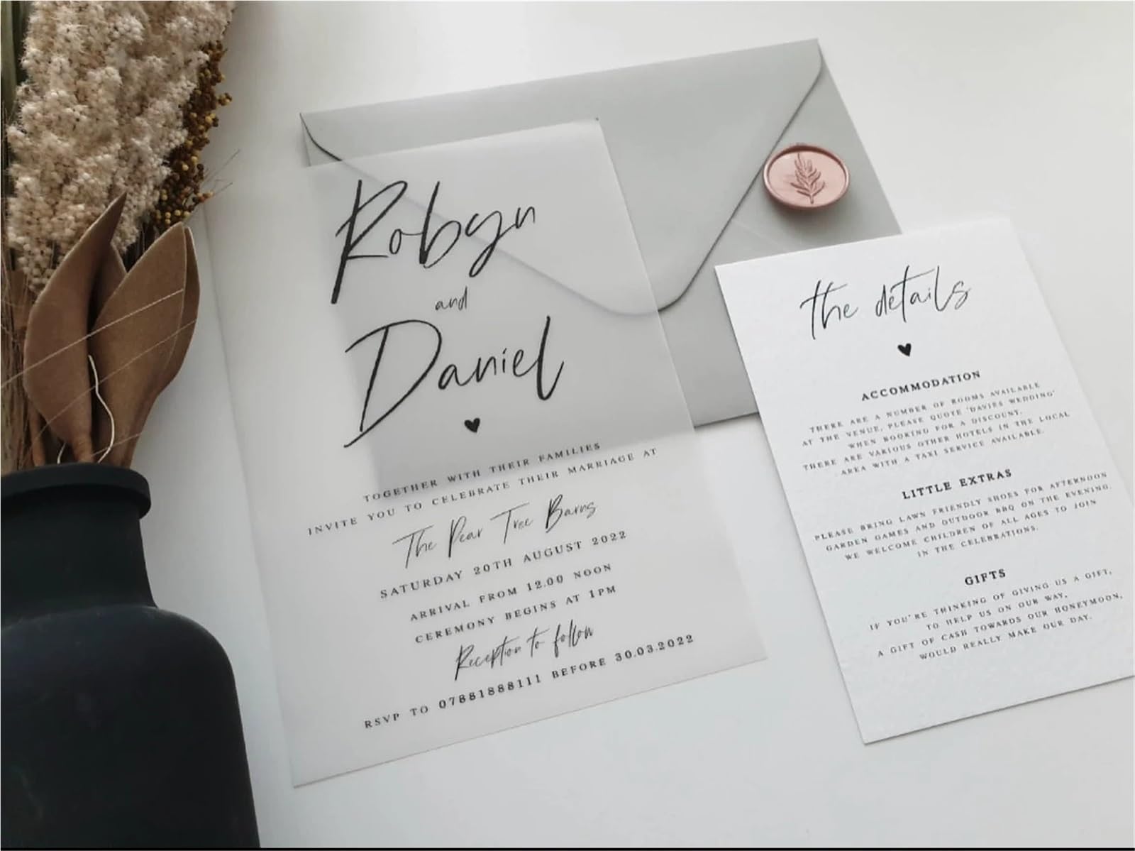 50 pezzi di inviti piegati, decorazioni for matrimoni, buste in carta velina, eleganti biglietti d'invito Per Decoration