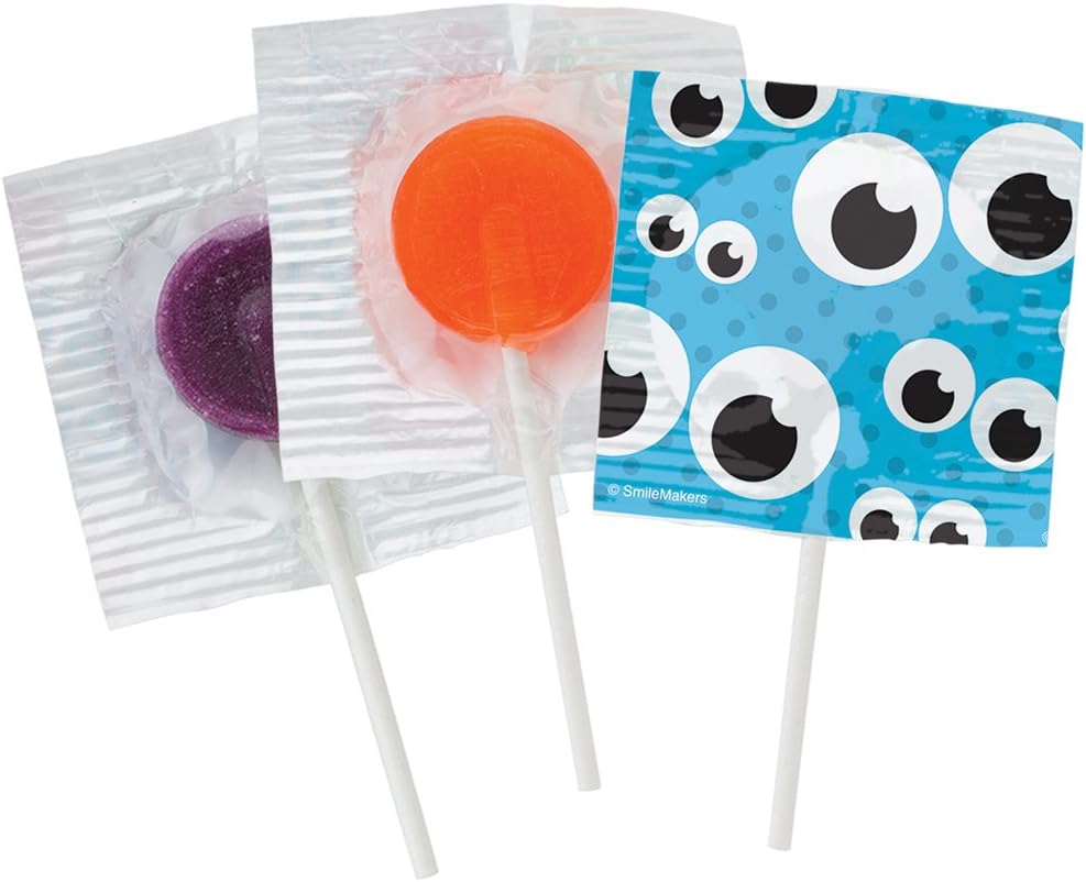 SmileMakers Eyeball Lollipops in Canister - Prizes and Giveaways - 180 pieces per Pack