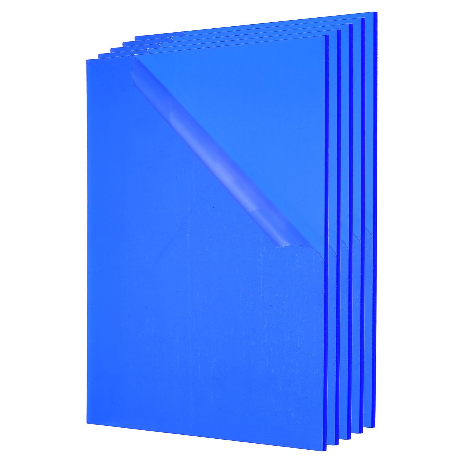 PATIKIL 1/8 Zoll Dicke Acrylplatten 5Pack 16x12 Zoll Kunststoffplatten Farbtafeln Für Schilder DIY Malerei Kunsthandwerk Blau