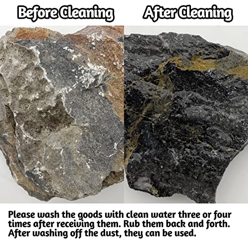Pinvnby Natural Aquarium Stone Ph Neutral Rocks Reptile Enclosures And Aquascaping 4.5Lbs Natural Seiryu Stone #TOP2