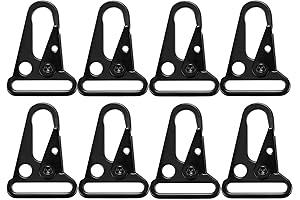 8-Pack Rifle Sling Metal Clips 1.25” Fit Any Rifle or Shotgun Sling